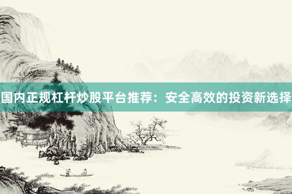 国内正规杠杆炒股平台推荐：安全高效的投资新选择