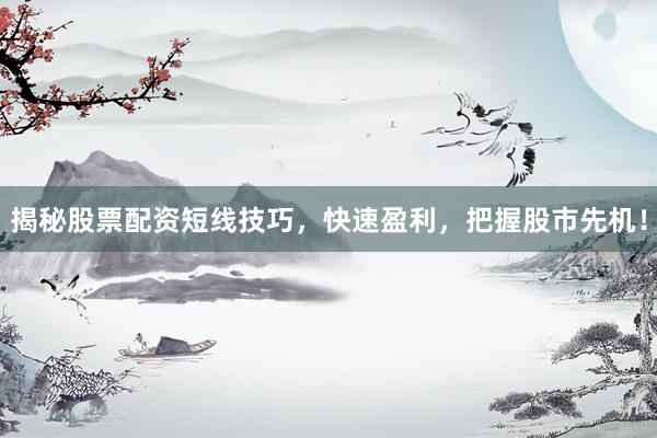 揭秘股票配资短线技巧,快速盈利,把握股市先机!