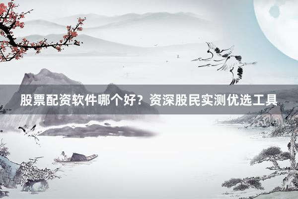 股票配资软件哪个好?资深股民实测优选工具